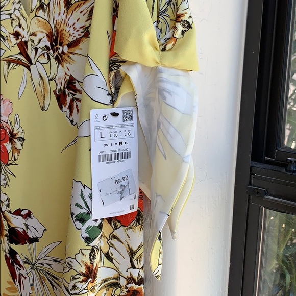 Zara - yellow spring dress - Picture 4 of 4